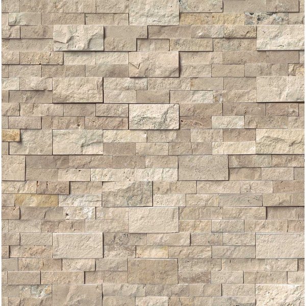 Msi Roman Beige Ledger Panel 6 In. X 24 In. Travertine Wall Tile, 6PK ZOR-PNL-0090